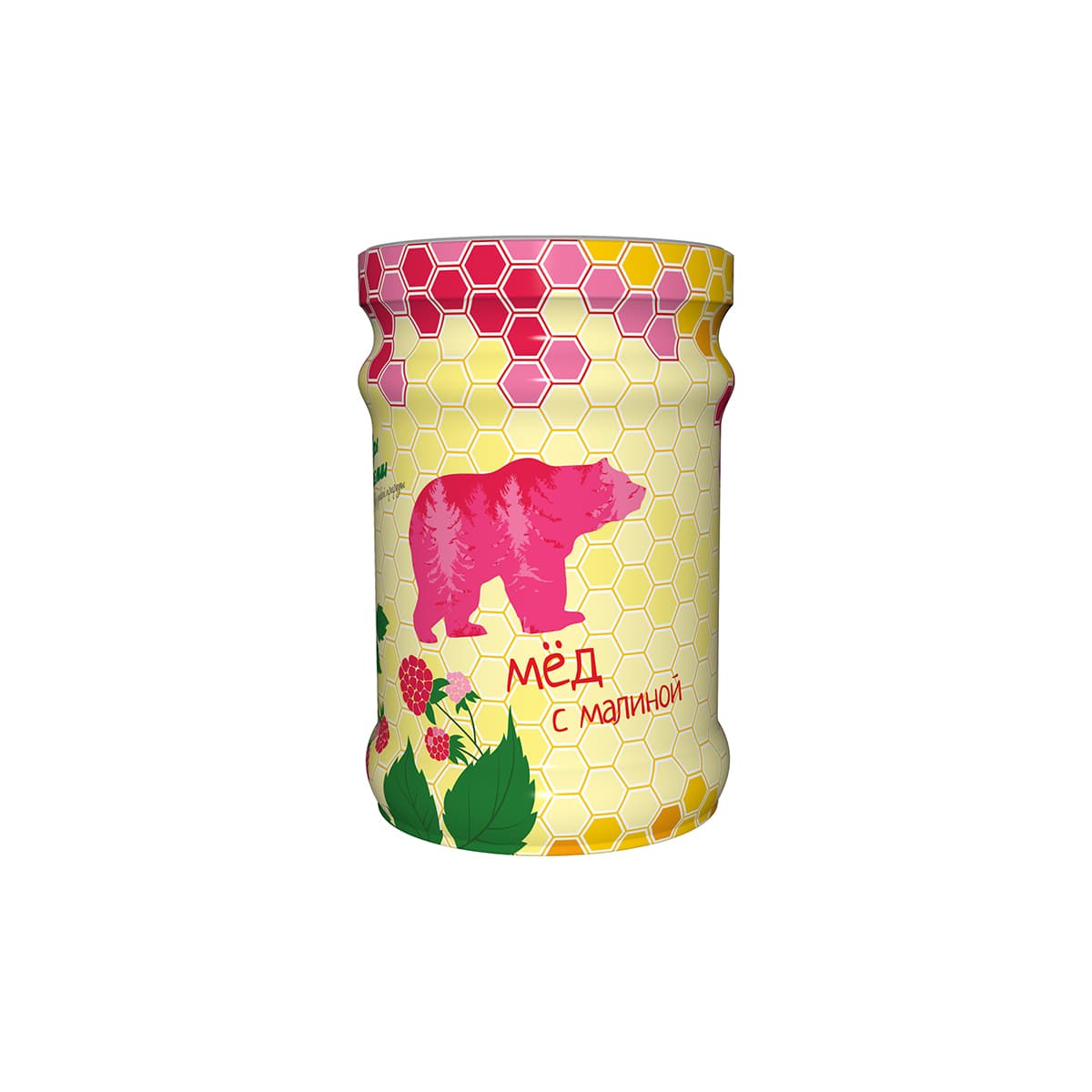 Мед с малиной 320г