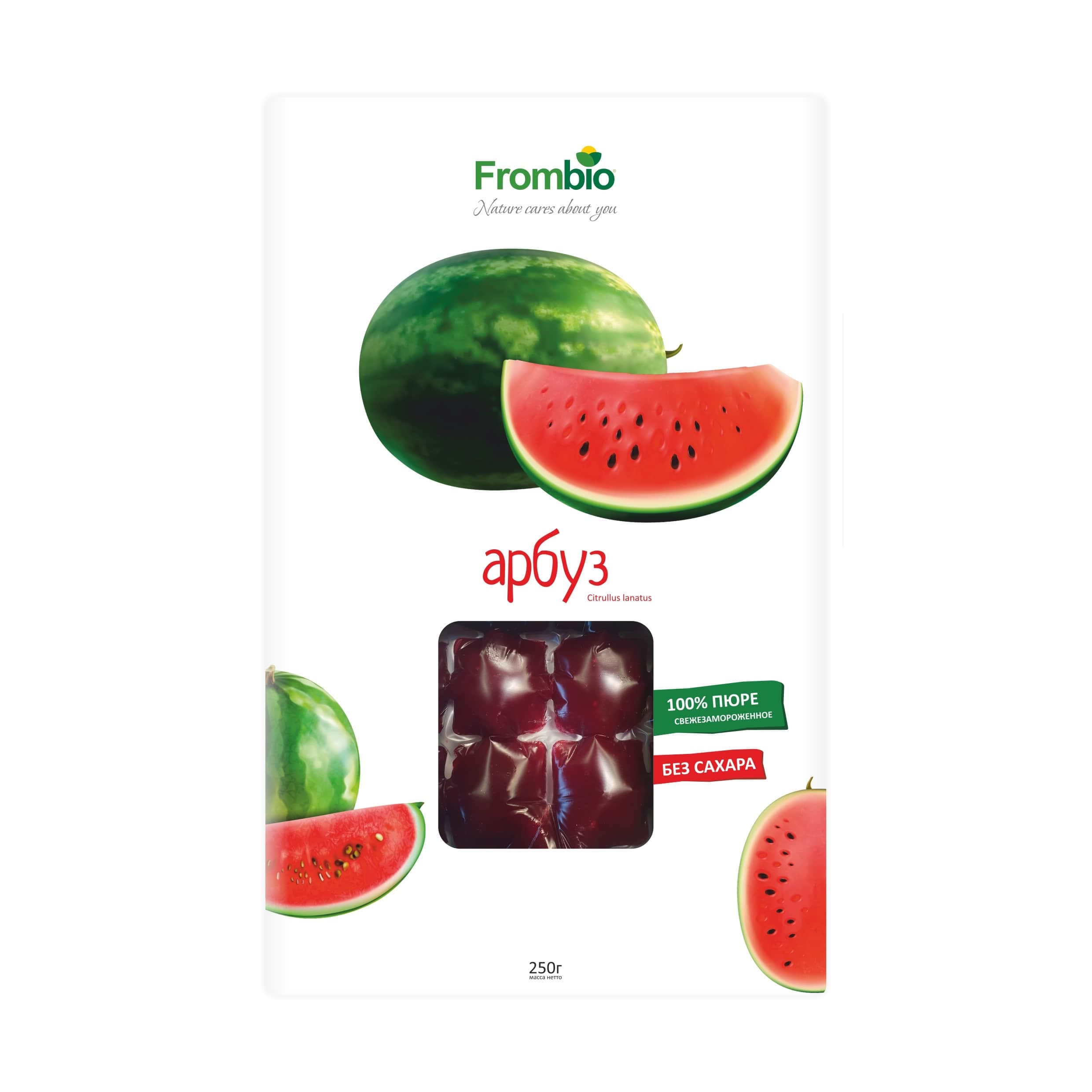 100% пюре из арбуза, кубики 250г