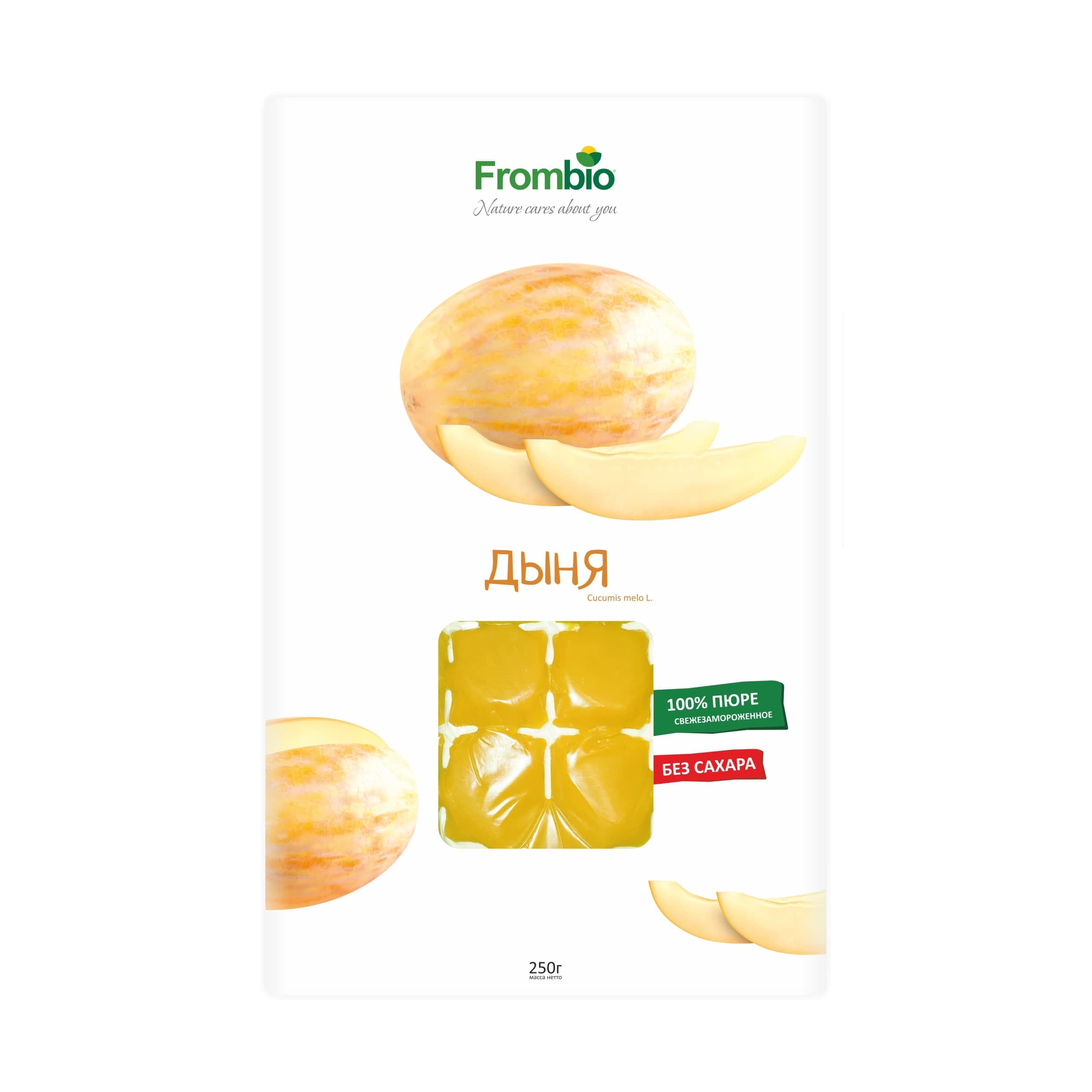 100% пюре из дыни, кубики 250г