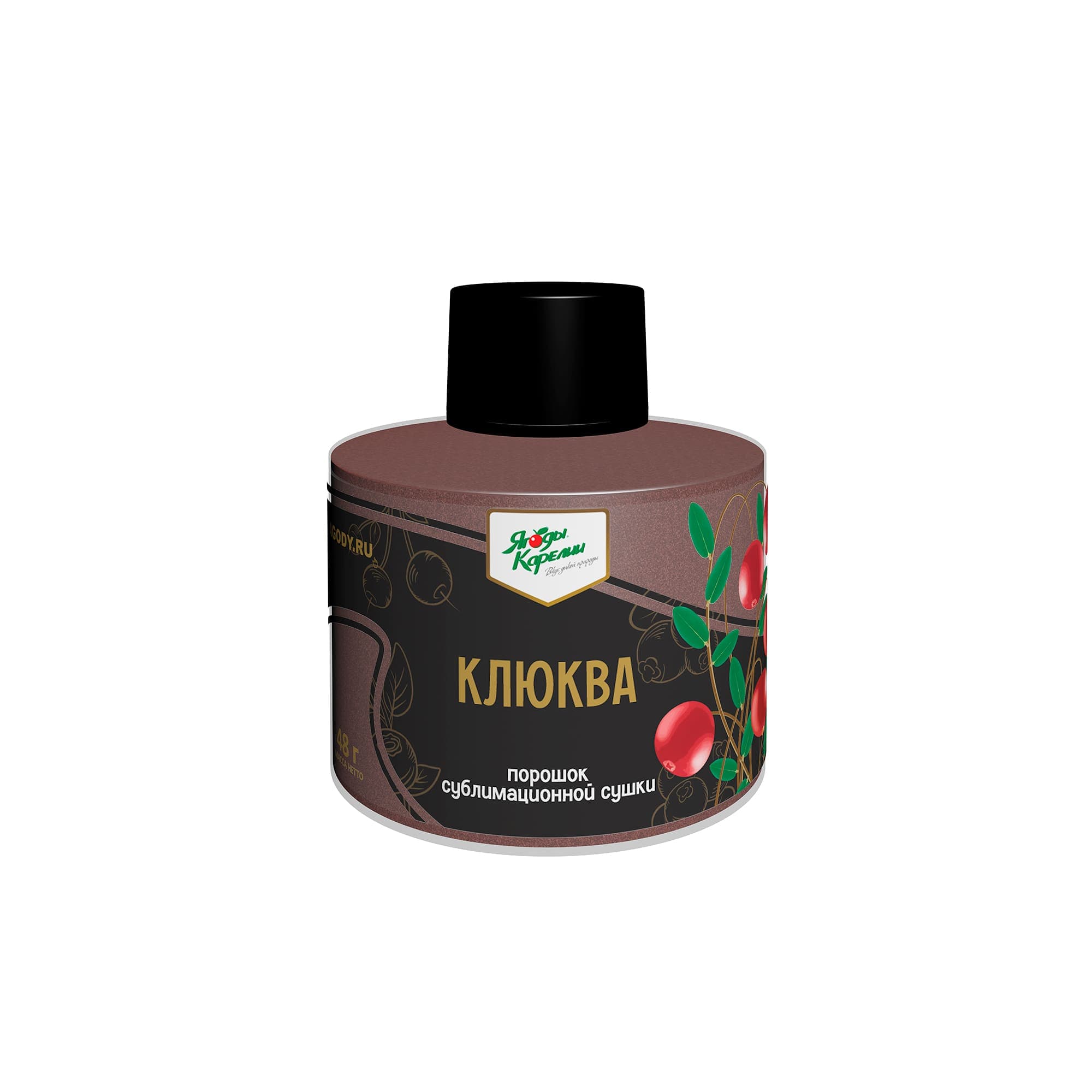 Сублимированная Клюква, порошок, 48г