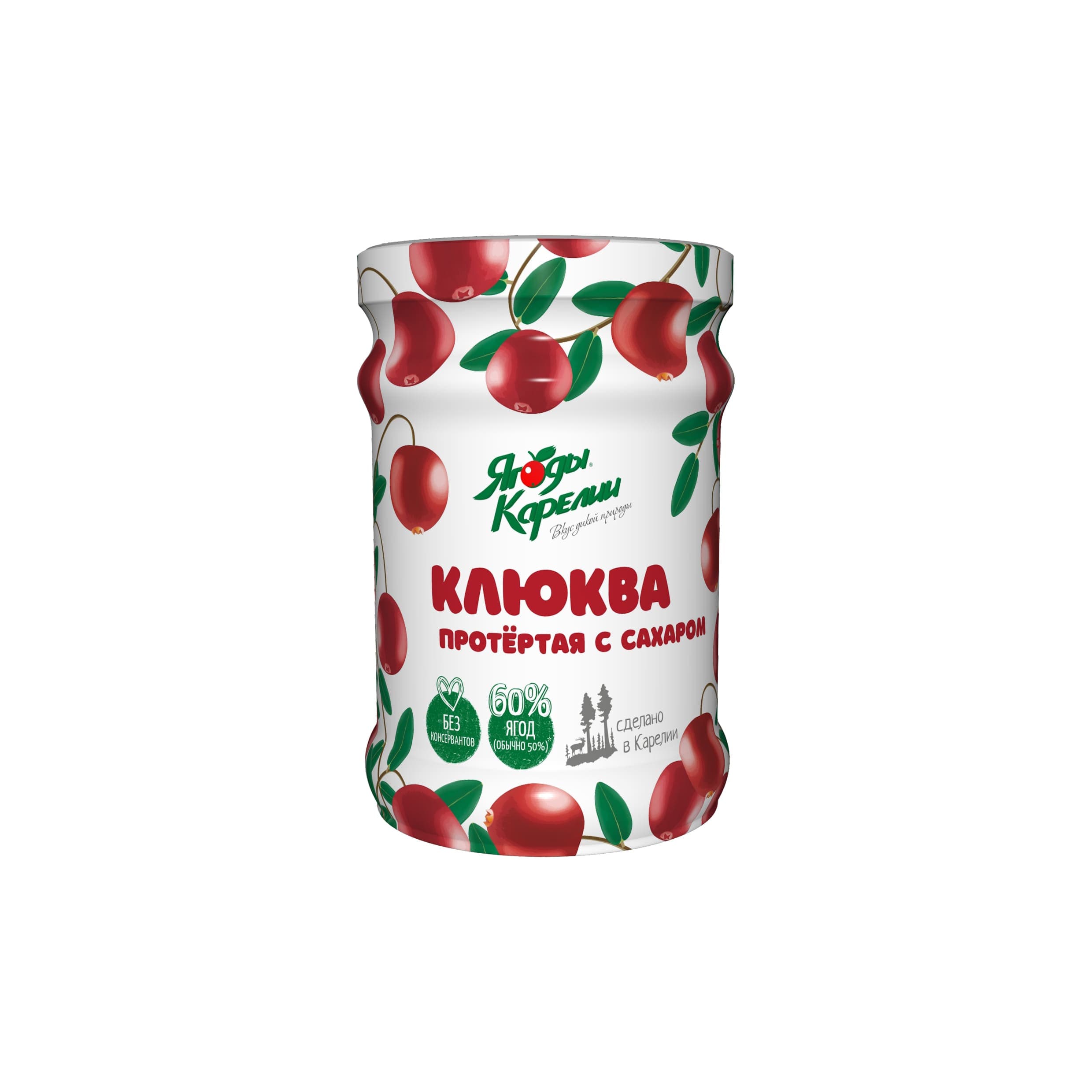 Клюква протертая с сахаром 280г