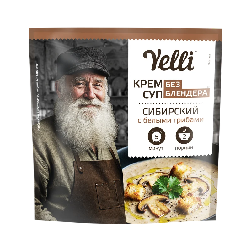 Yelli · крем-суп с белыми грибами